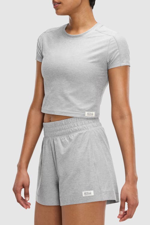 Peloton Dreamblend Baby Tee In Gray