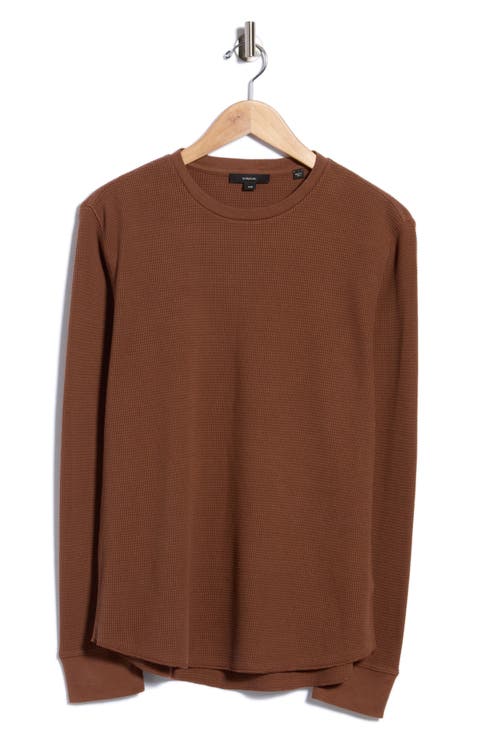 Crewneck Cotton Thermal Sweater