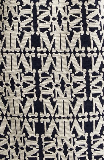 Max Mara Gustavo Monogram Puff Sleeve Cotton Piqué Dress