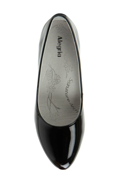 Alegria By Pg Lite Lisah Almond Toe Pump In Black