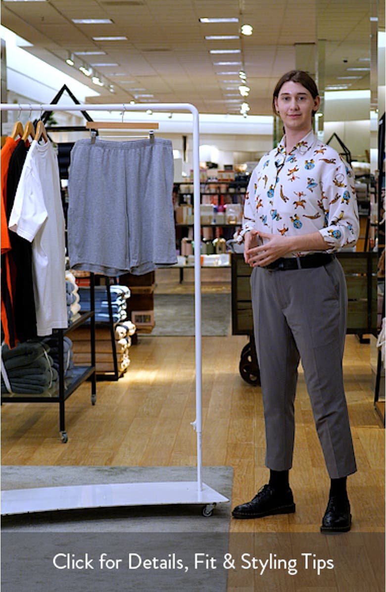 Ribbed Knit Pajama Shorts, sales video thumbnail