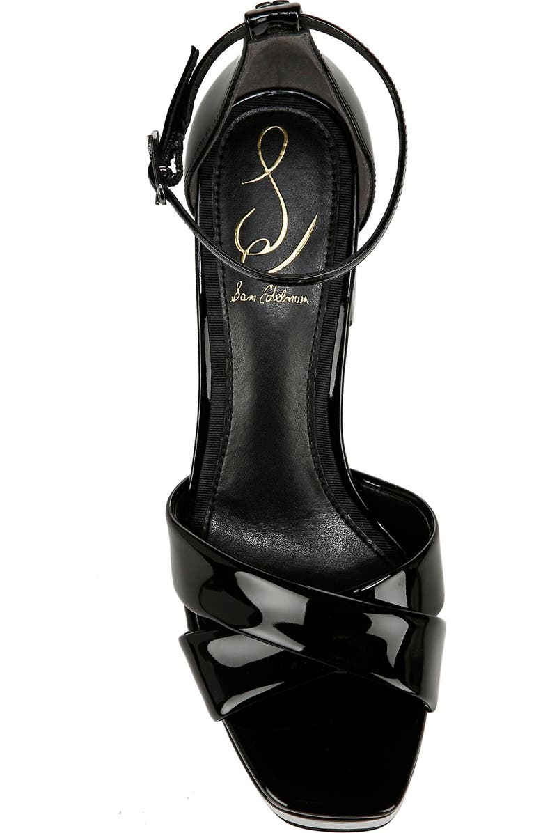 Sam Edelman Jullian Ankle Strap Platform Sandal, Alternate, color, Black