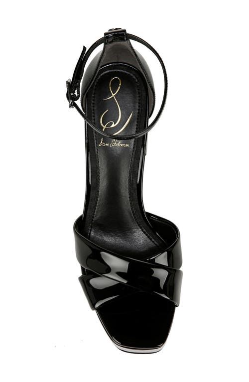 Sam Edelman Jullian Ankle Strap Platform Sandal In Black