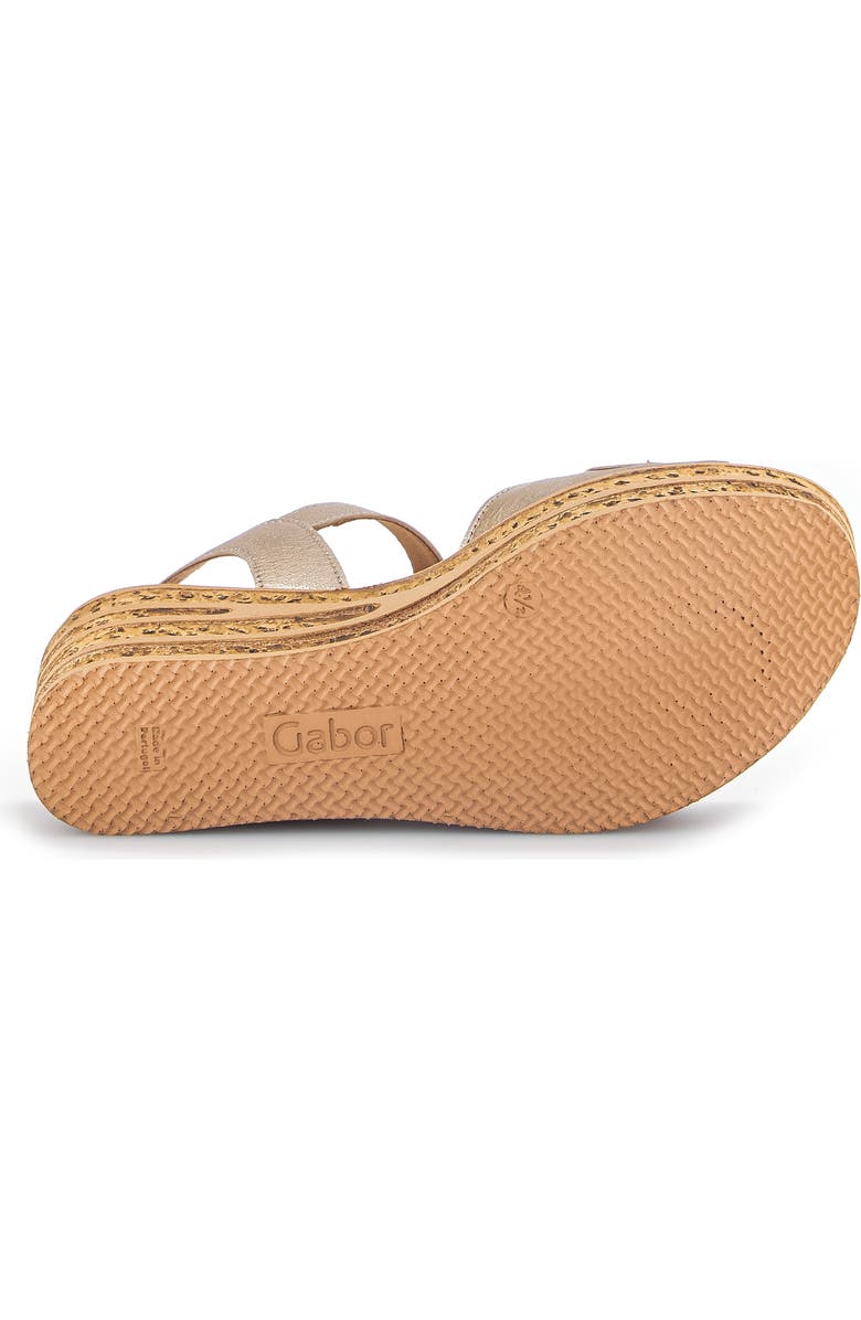 Gabor 44.653 Platform Wedge Sandal, Alternate, color, Puder