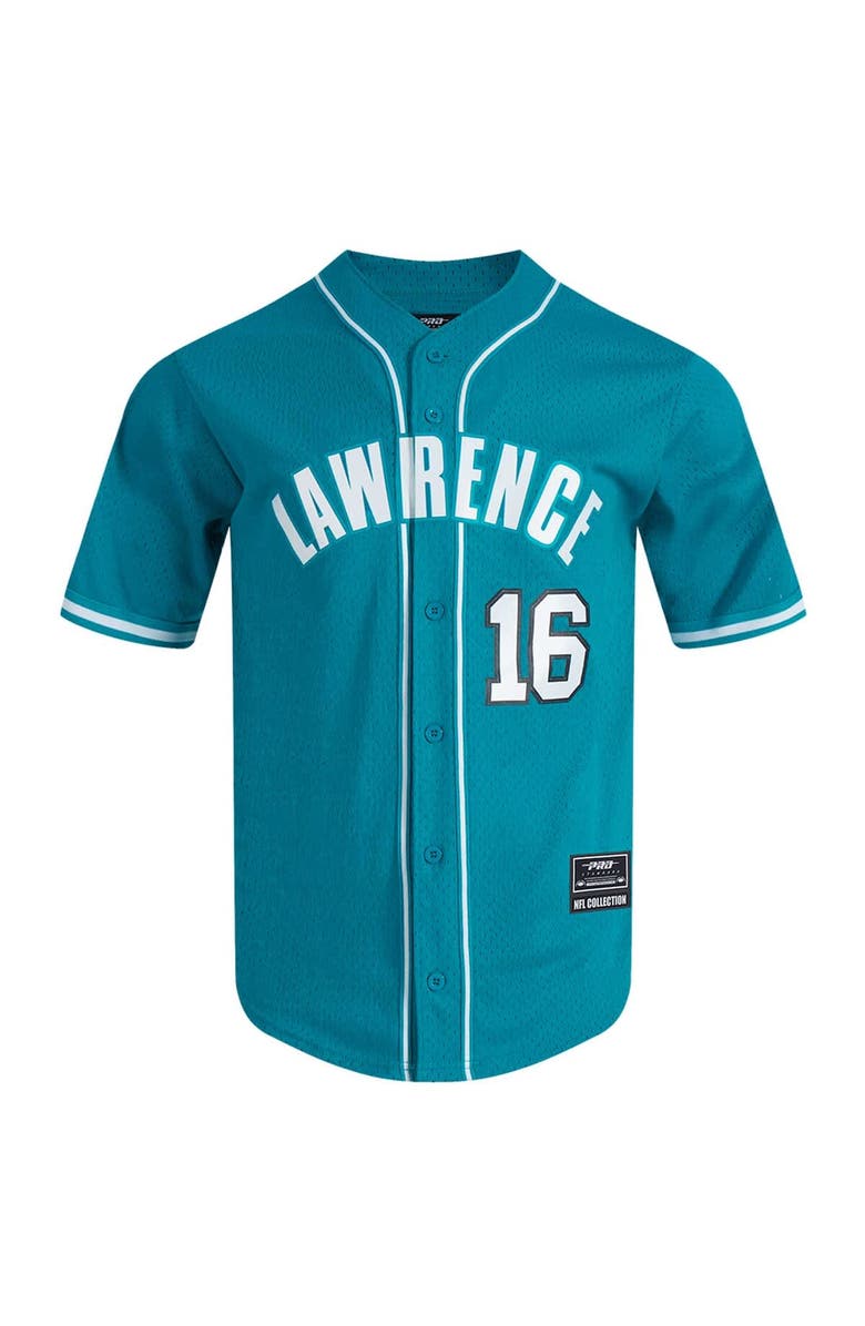 PRO STANDARD Men's Pro Standard Trevor Lawrence Teal Jacksonville Jaguars Mesh Button-Up Baseball Jersey, Alternate, color, Teal