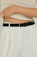 AUREUM No. 14 Genuine Calf Hair Belt
