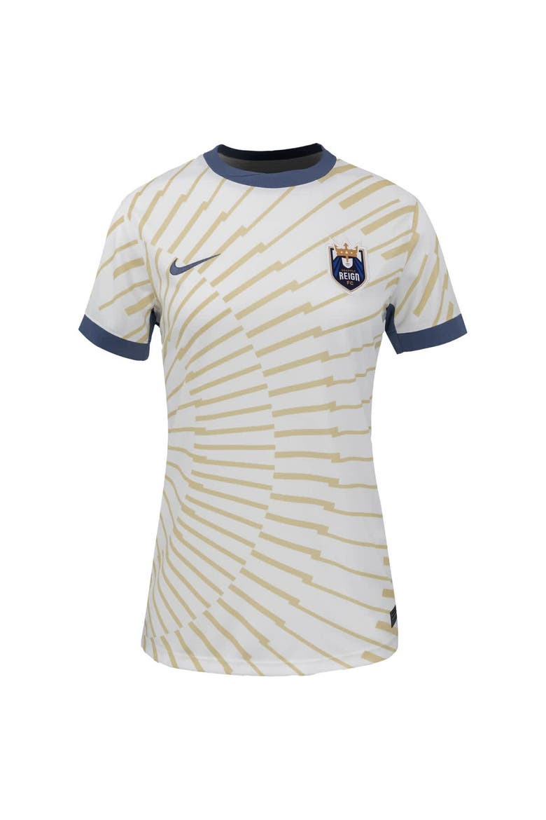 Women's Nike Gray Seattle Reign FC 2025 The Rise Kit Stadium Replica Jersey, Alternate, color, White