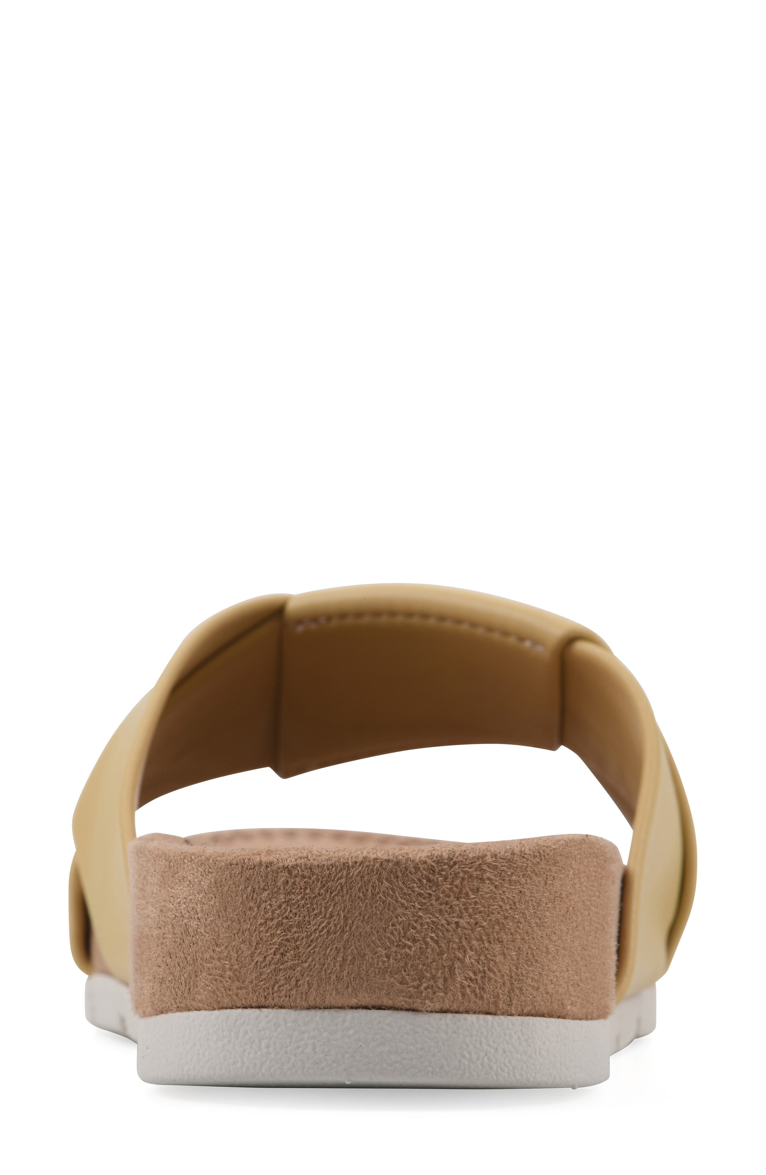 Tincie Slide Sandal, Alternate, color, YELLOW SMOOTH