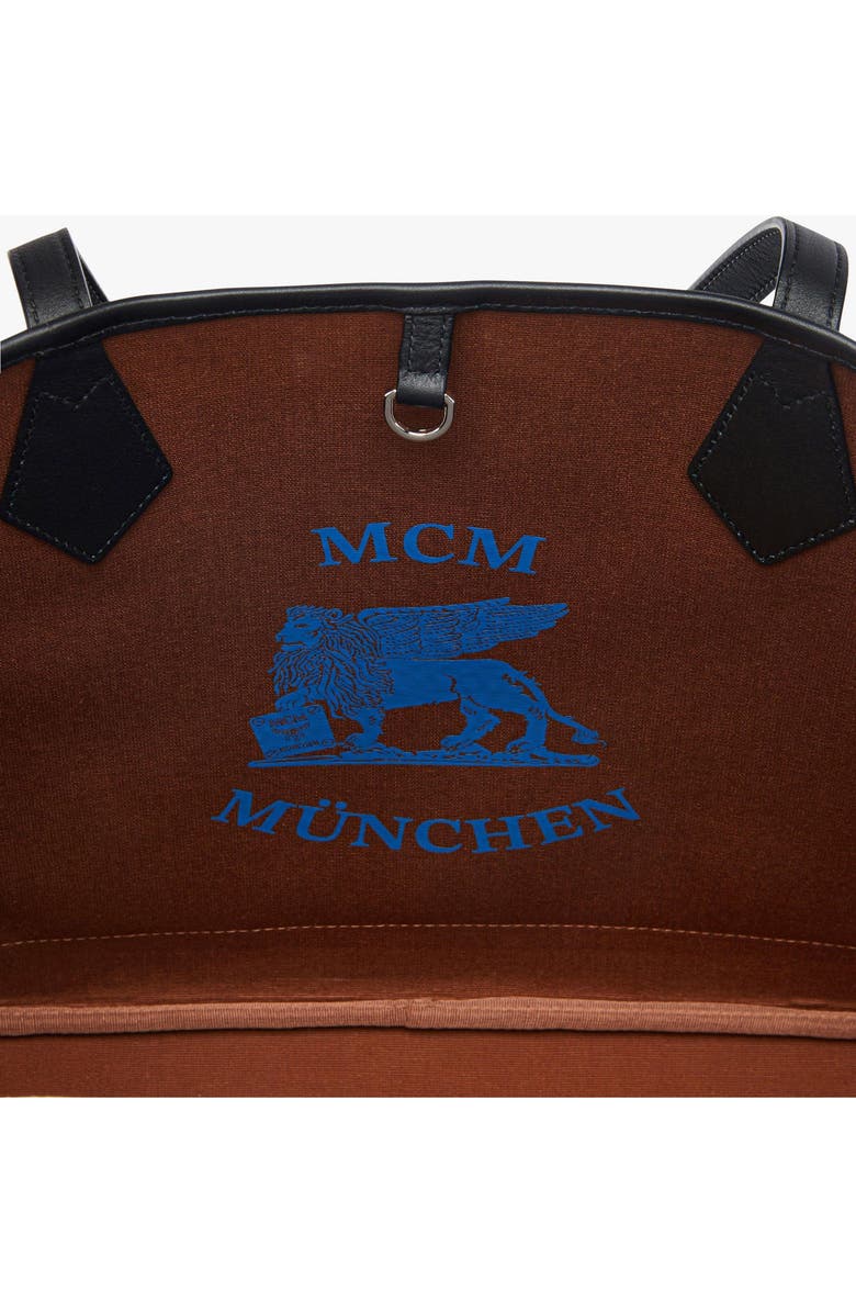 MCM New Medium Liz Shopper in Visetos, Alternate, color, Black