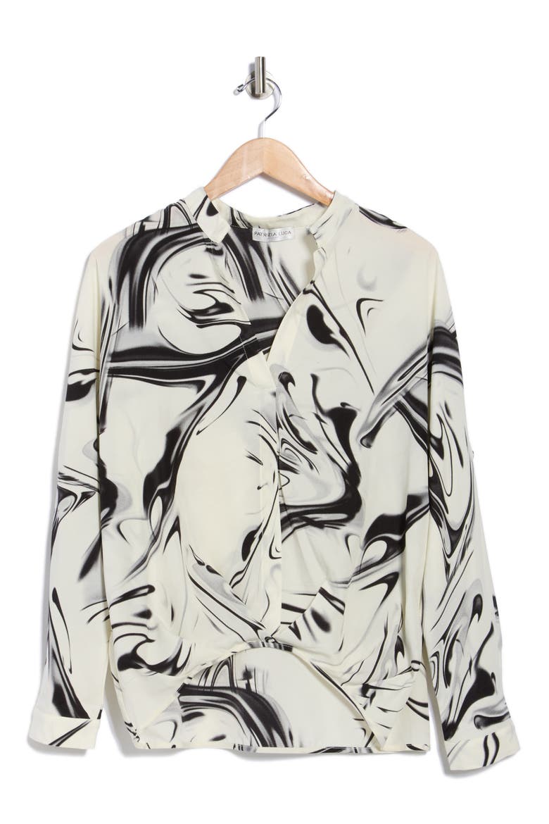 Untuck Woven Top, Alternate, color, OFF WHITE