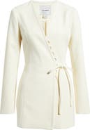 Extro & Vert Avril Scallop Trim Tie Waist Blazer