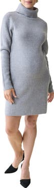 Ingrid & Isabel Maternity Turtleneck Long Sleeve Sweater Dress