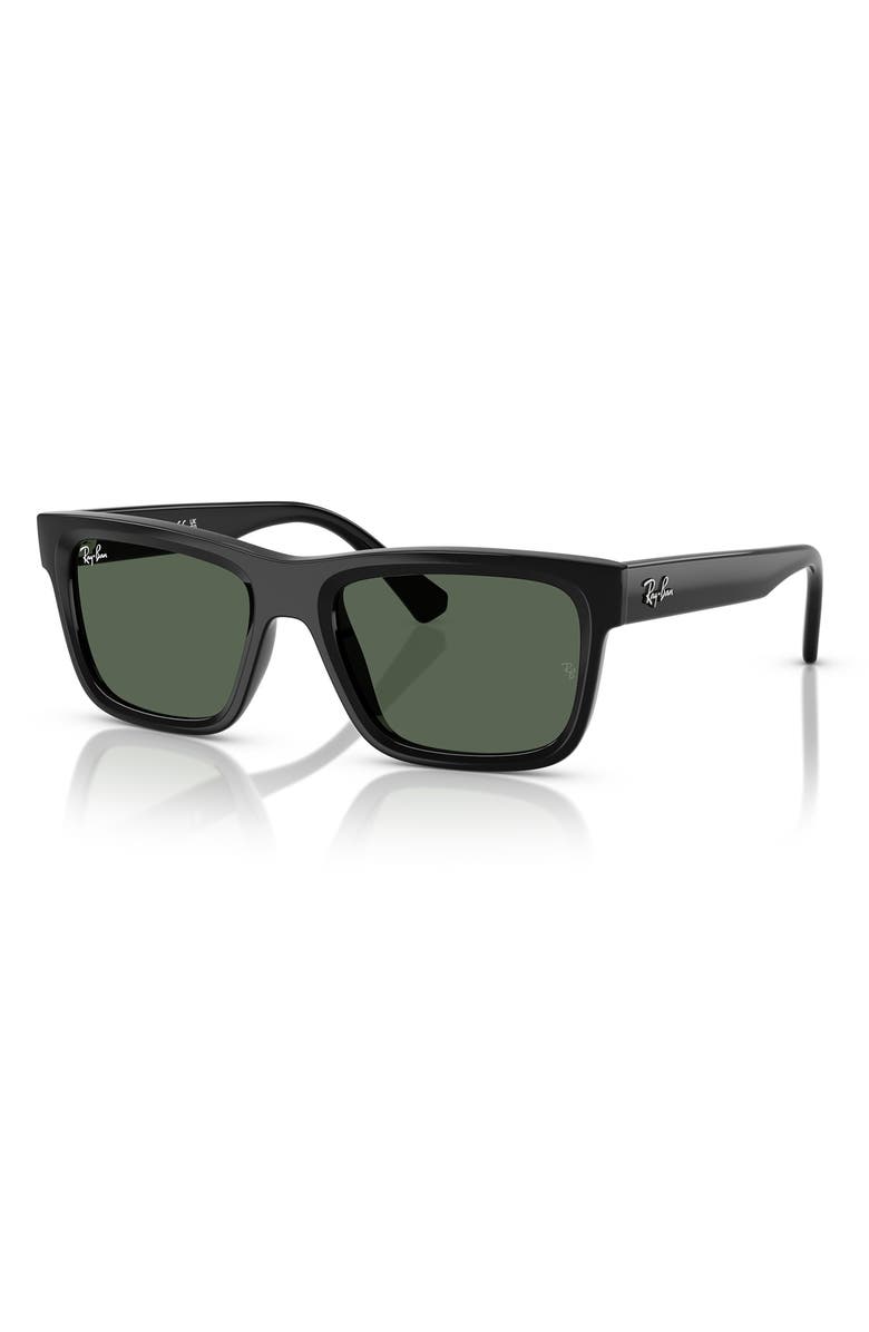 Ray-Ban Kids' 49mm Rectangular Sunglasses, Alternate, color, Black