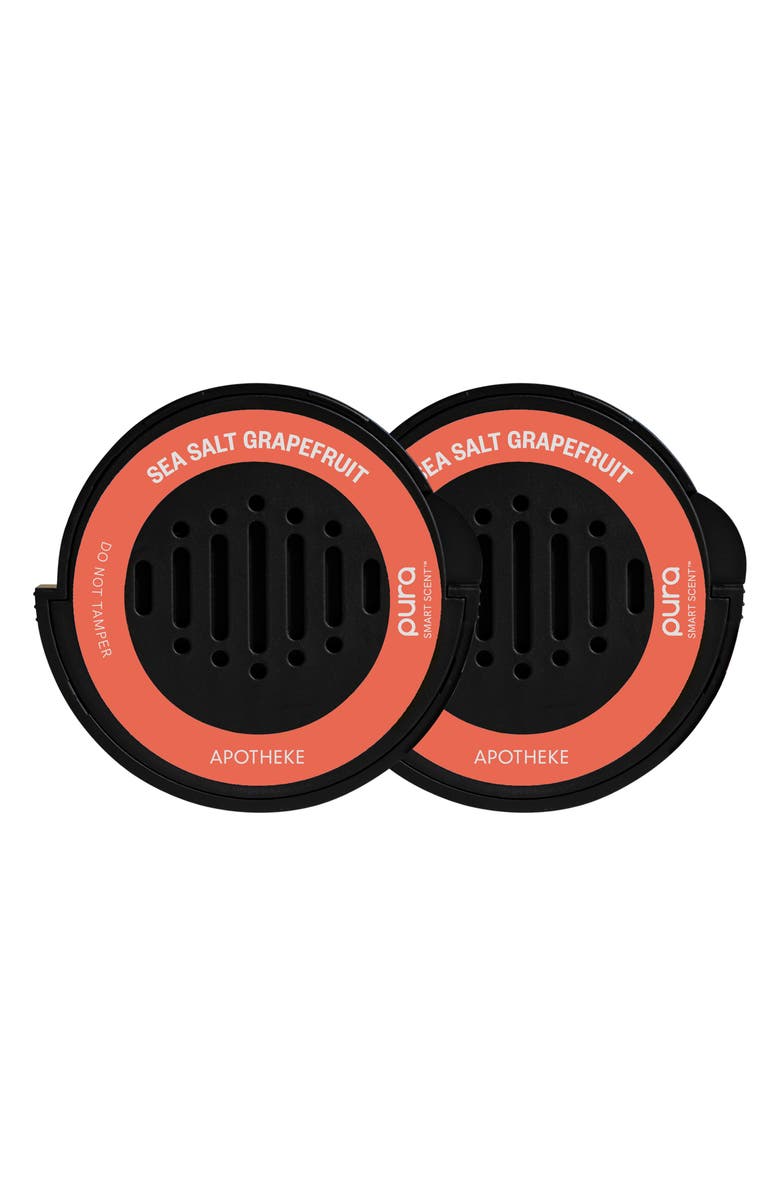 PURA x Apotheke Sea Salt Grapefruit Car Fragrance Refill Duo, Main, color, Sea Salt Grapefruit