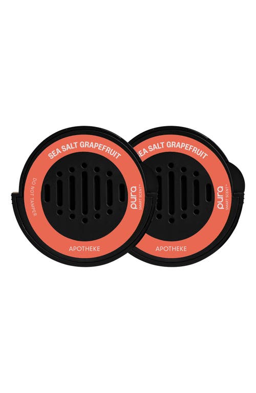 Pura X Apotheke Sea Salt Grapefruit Car Fragrance Refill Duo In Multi