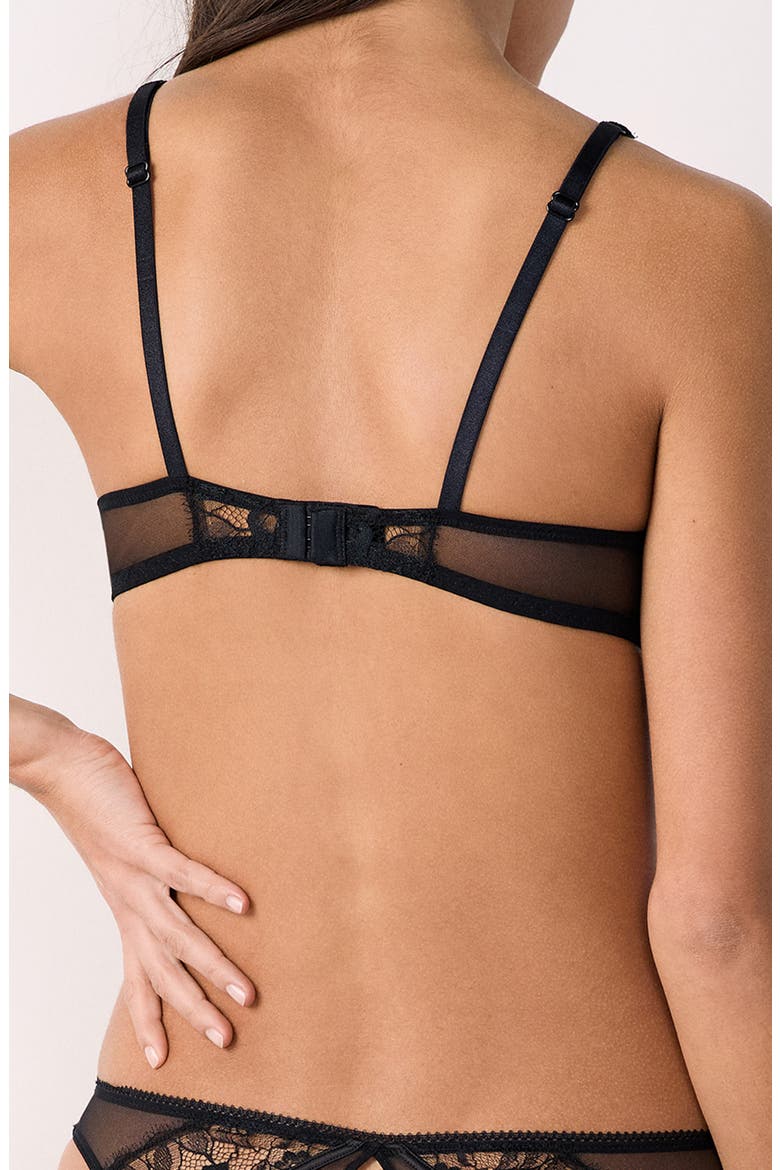 Mascarade Push-Up Balconette Bra, Alternate, color, BLACK