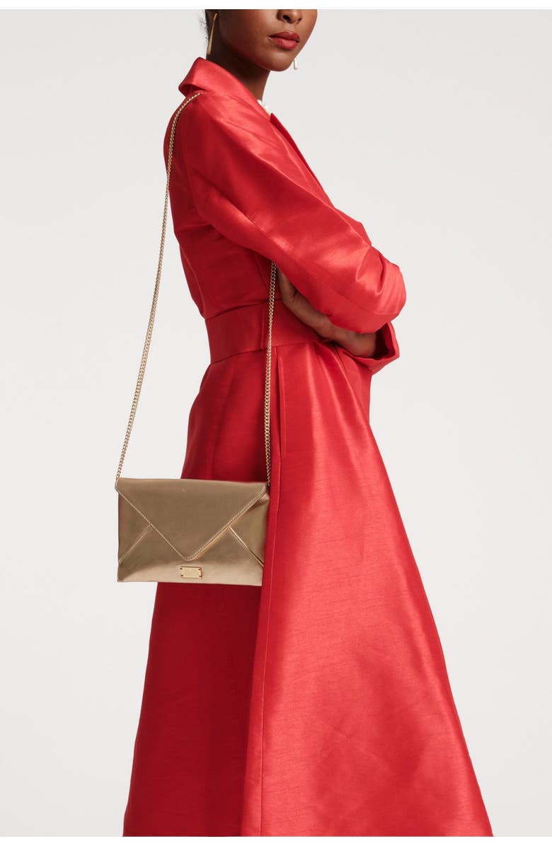 Frances Valentine Lucille Wrap Dress w/Lining Dupioni Dupioni, Alternate, color, 