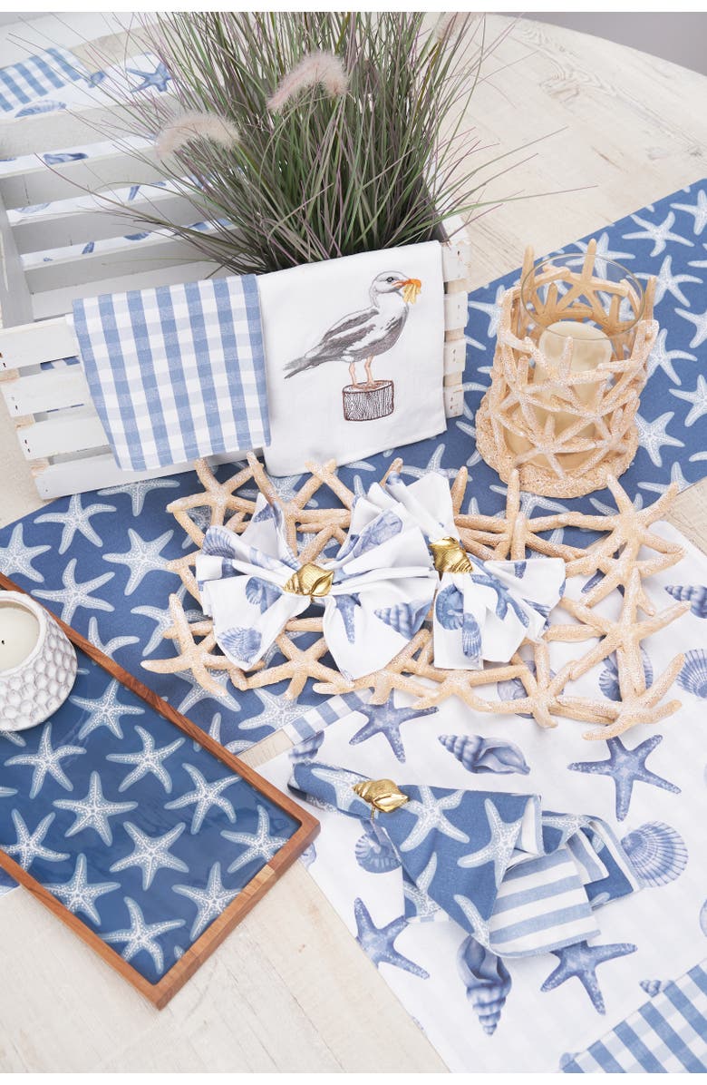 C&F Home Seagull & French Fry Kitchen and Bathroom Embroidered Hand Towel, Alternate, color, Gray