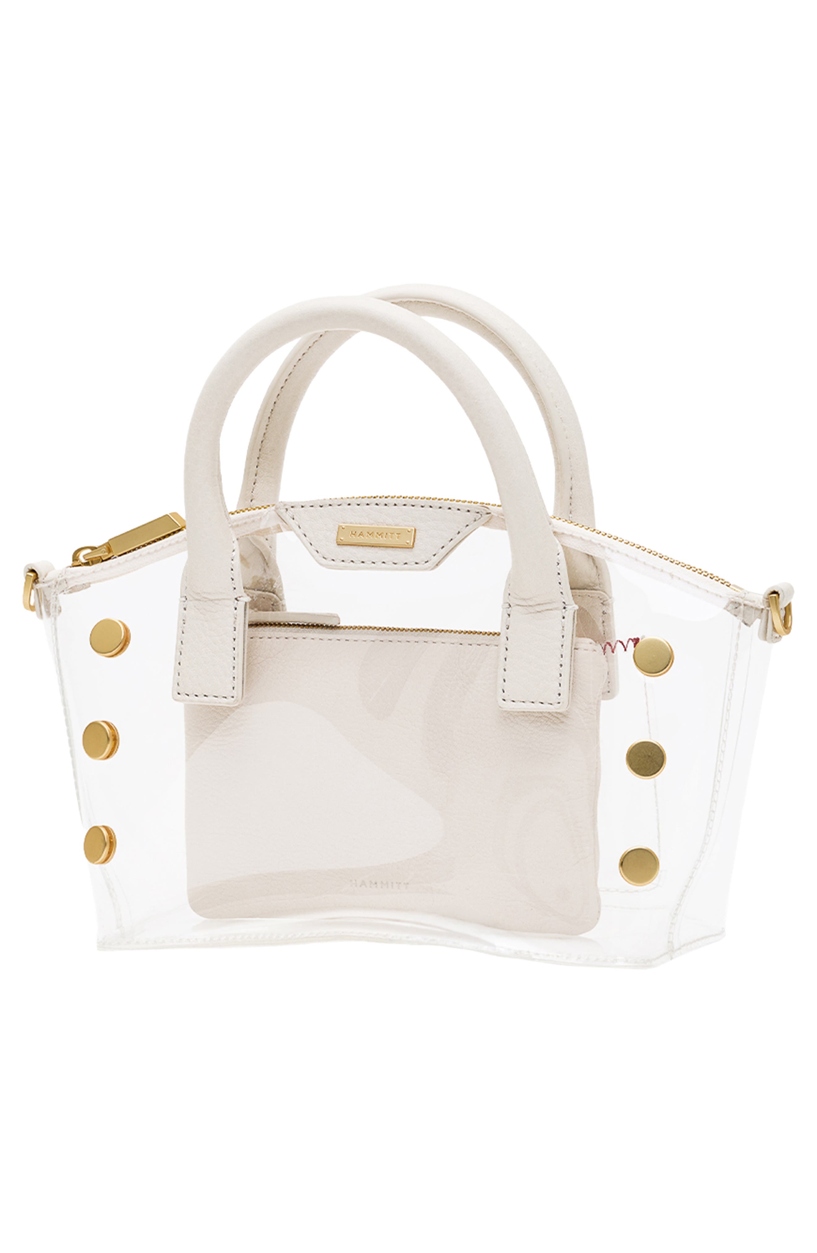 Paula Clear Hobo, Alternate, color, CALLA LILY WHITE/ BRUSHED GOLD