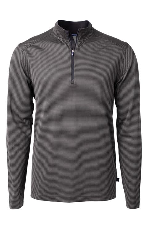 Virtue Micro Stripe Quarter Zip Pullover
