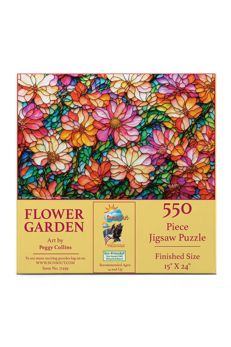 Flower Garden 550 piece Jigsaw Puzzle for Adults, Alternate, color, Multicolor
