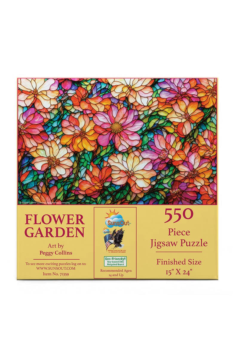 Sunsout Flower Garden 550 piece Jigsaw Puzzle for Adults, Alternate, color, Multicolor