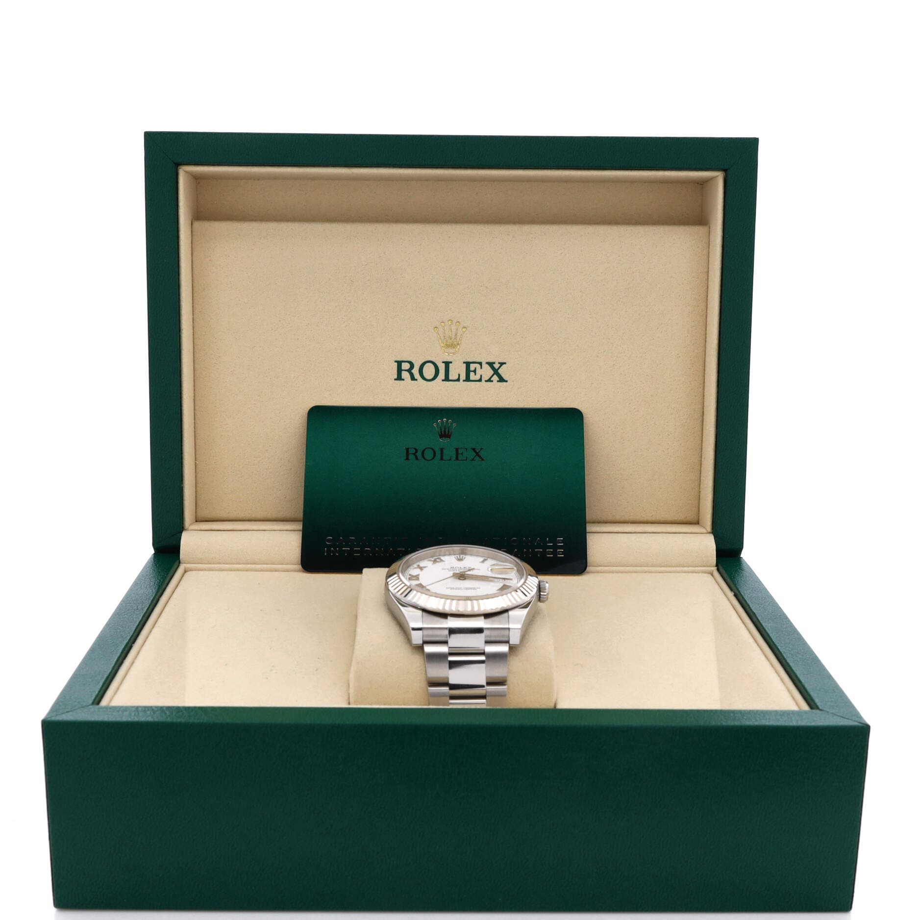 Oyster Perpetual Datejust Automatic Watch Stainless Steel and White Gold 41, Alternate, color, Metallic Silver