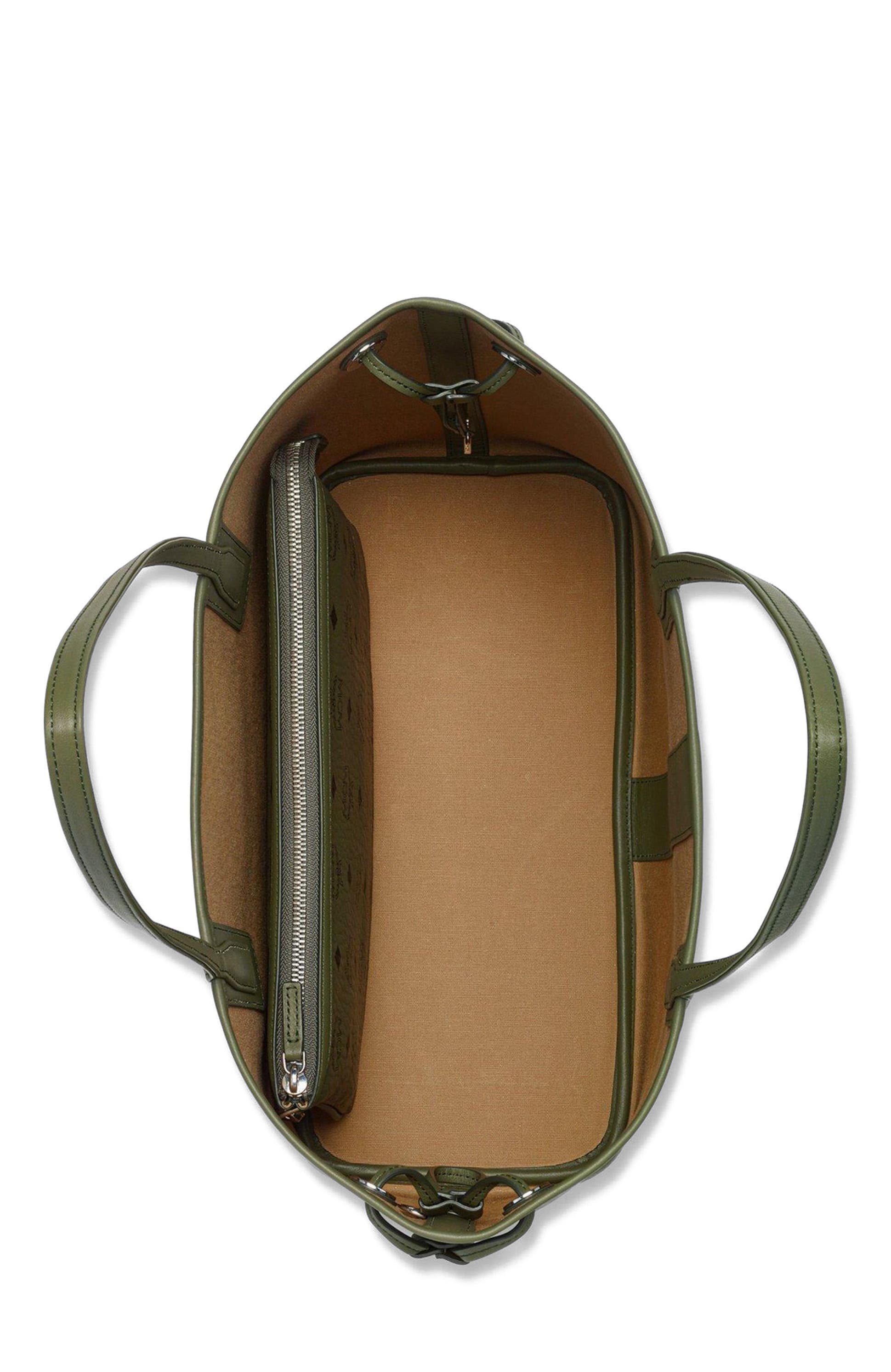 MCM Medium Liz Shopper in Visetos, Alternate, color, 