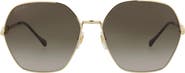Gucci 62mm Geometric Sunglasses