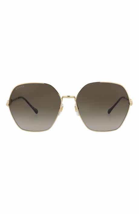 Gucci 62mm Geometric Sunglasses