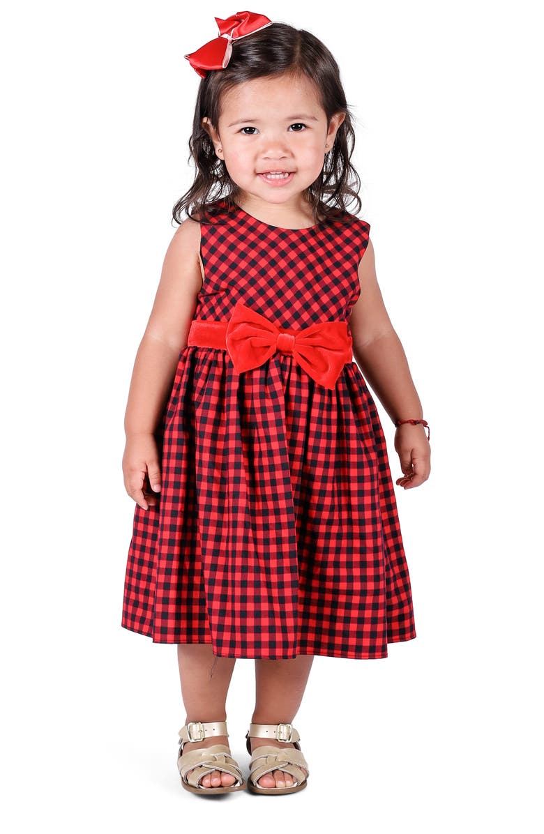 Popatu Check Sleeveless Dress, Alternate, color,