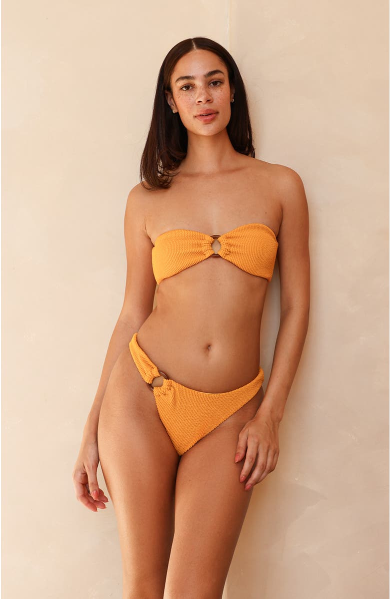 Dippin Daisys Haven Cheeky Bikini Bottom, Alternate, color, Golden Glow