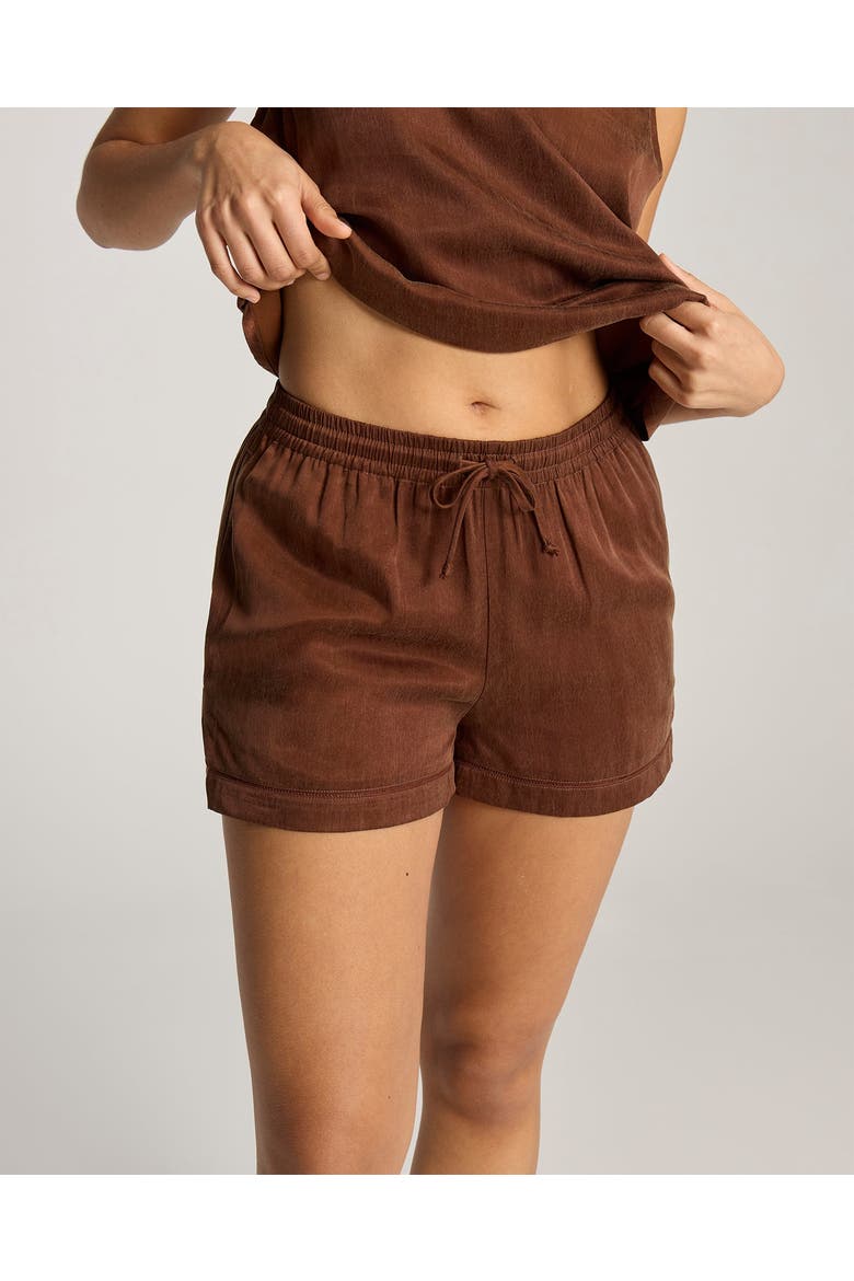 Eco-Luxe Drawstring Boxer Short, Main, color, Cocoa