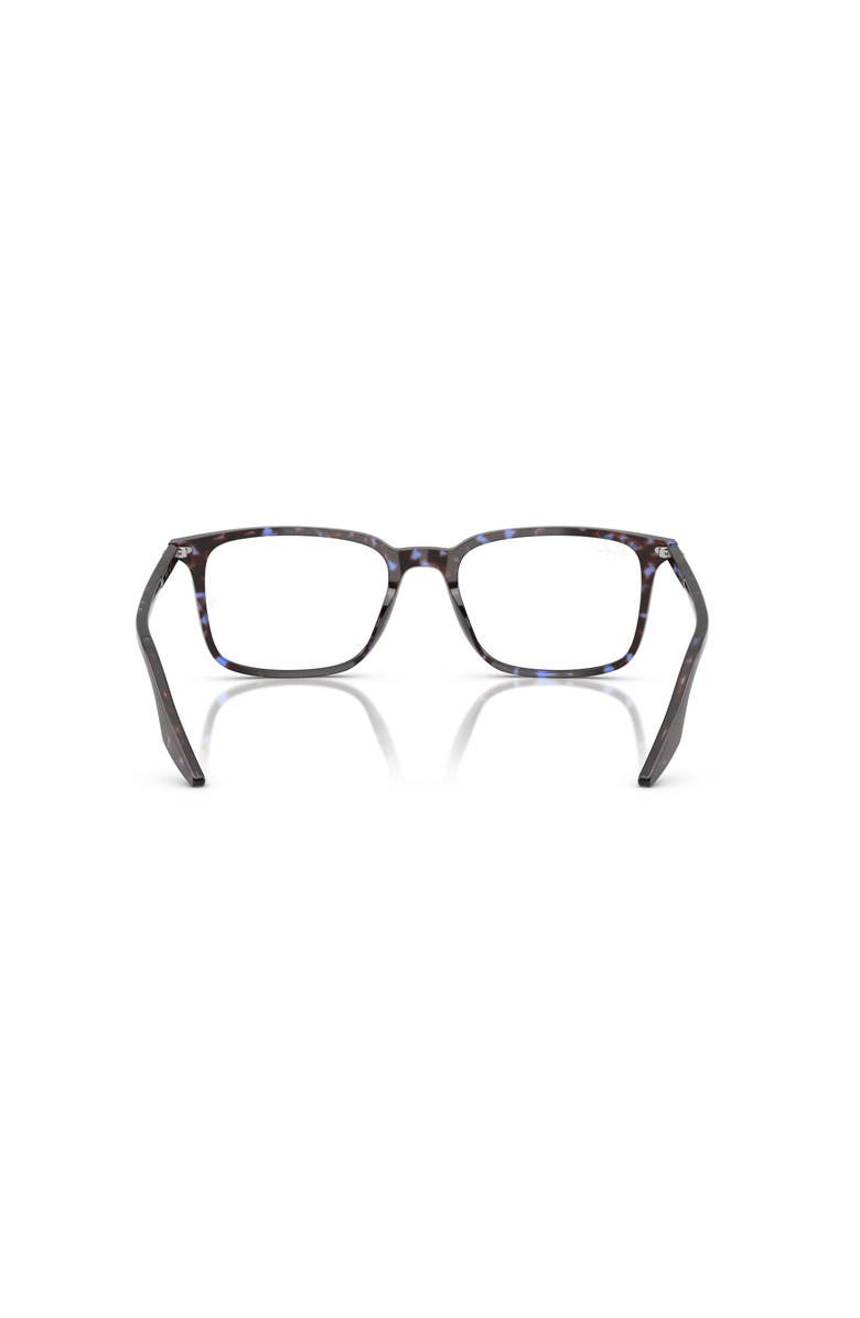 Ray-Ban 55mm Rectangle optical glasses, Alternate, color, Blue