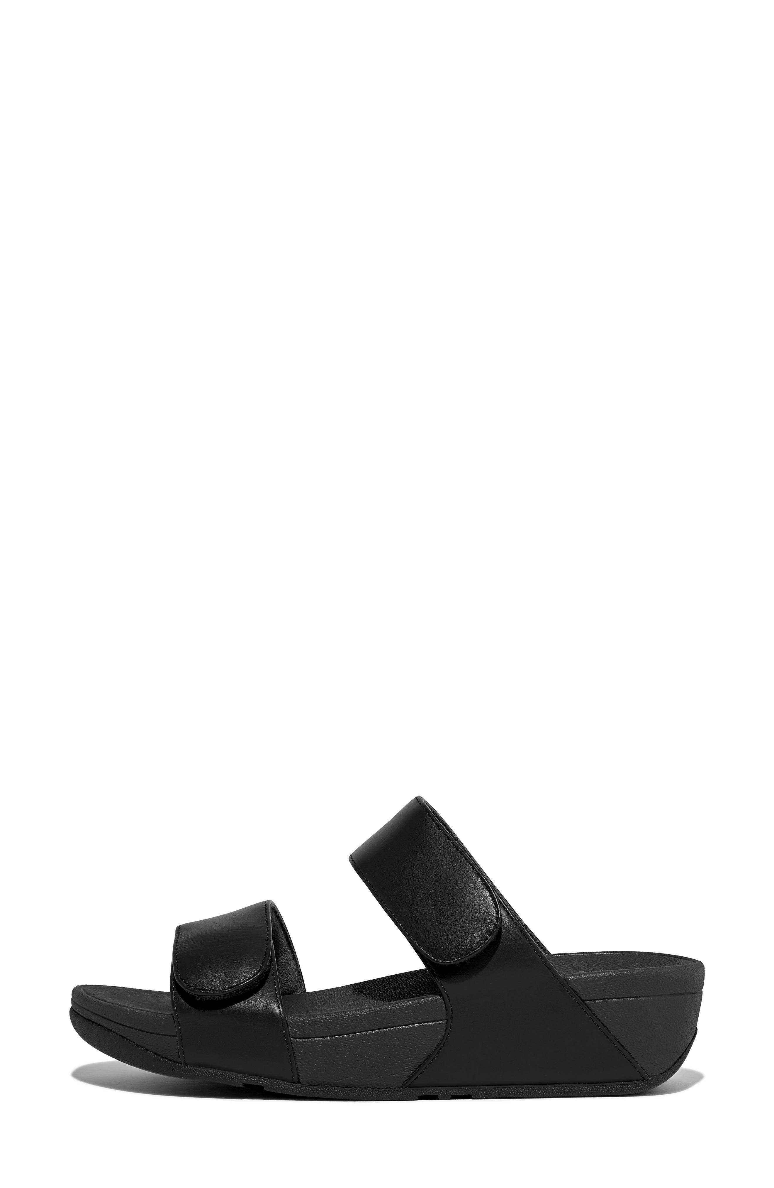 FitFlop Lulu Slide Sandal, Alternate, color, All Black