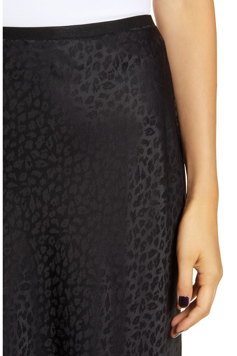 Bias Jacquard Skirt, Alternate, color, BLACK