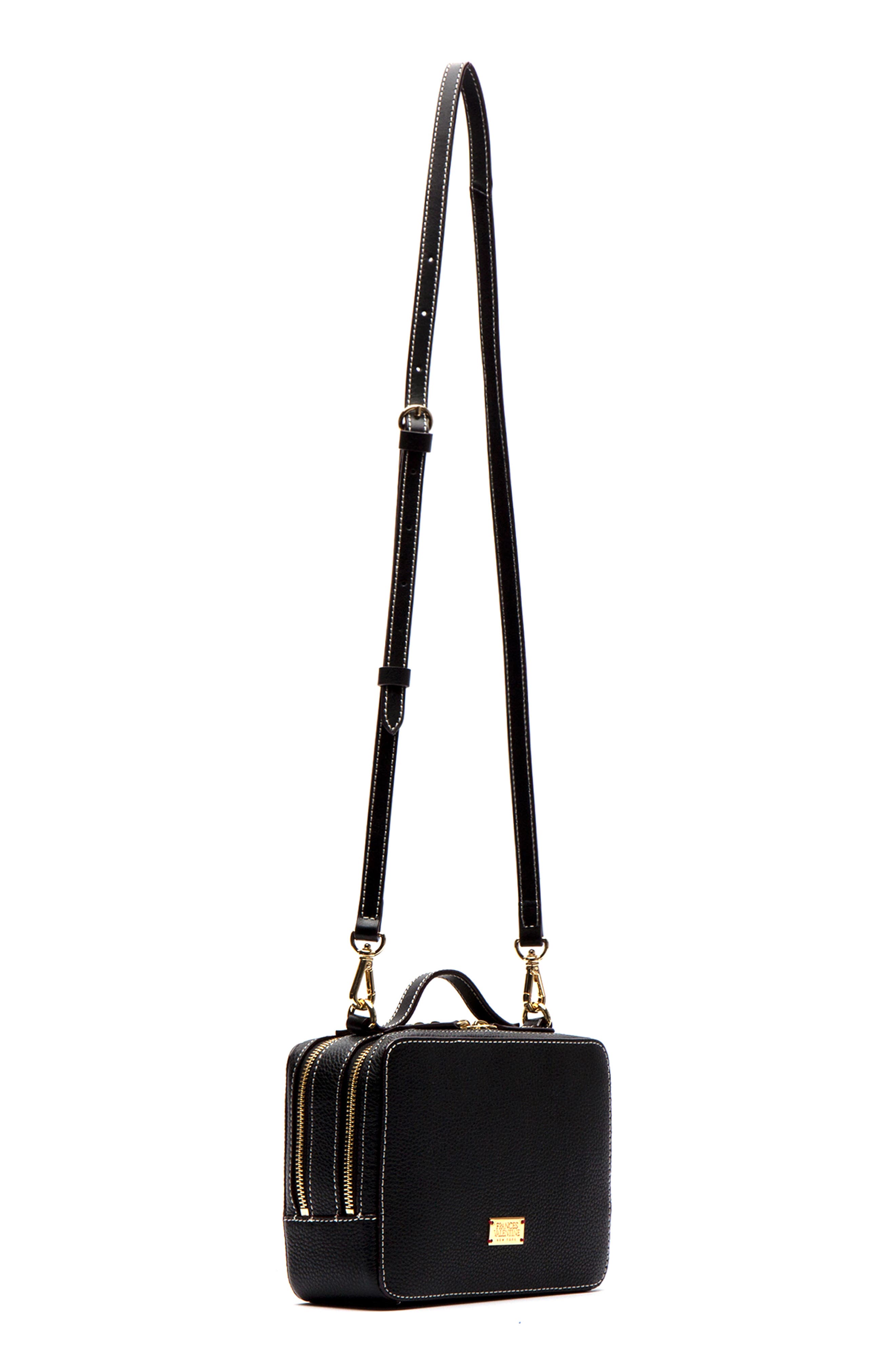 Frances Valentine Tumbled Leather Crossbody Bag, Alternate, color, 