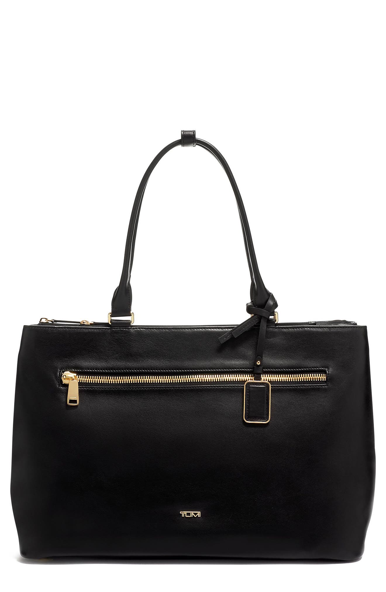 TUMI Sidney Leather Business Tote, Main, color, 
