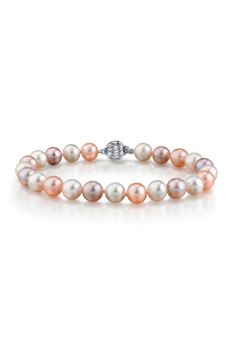 The Pearl Source Freshwater Pearl Bracelet 7-7.5mm, Main, color, Multi Pearl - Gabriella Clasp