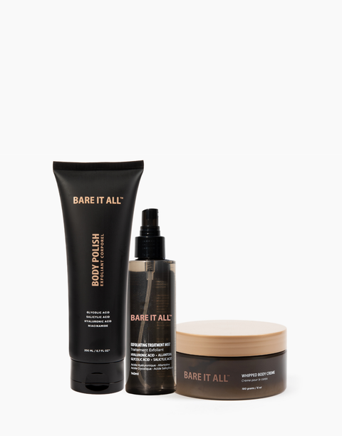 The Smoothing Kit Body Polish Treatment Mist and Creme