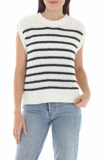 Stripe Sleeveless Knit Top