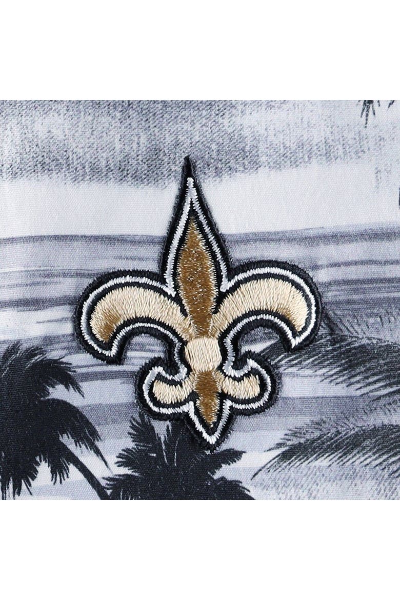 Men's Tommy Bahama Black New Orleans Saints Sport Tropical Horizons Button-Up Shirt, Alternate, color, Black