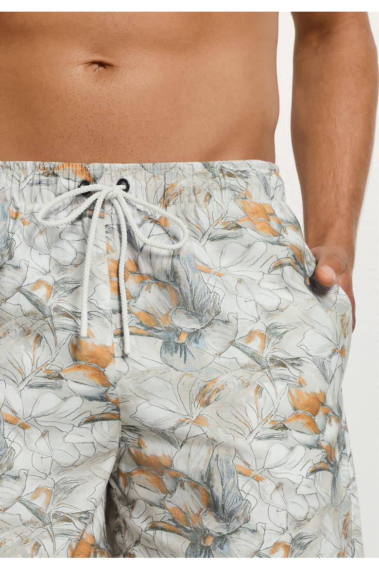 Travelwear Organic Cotton Floral Shorts, Alternate, color, Sunlit Petals