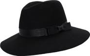 Lauren Ralph Lauren Felted Fedora With Double Ribbon