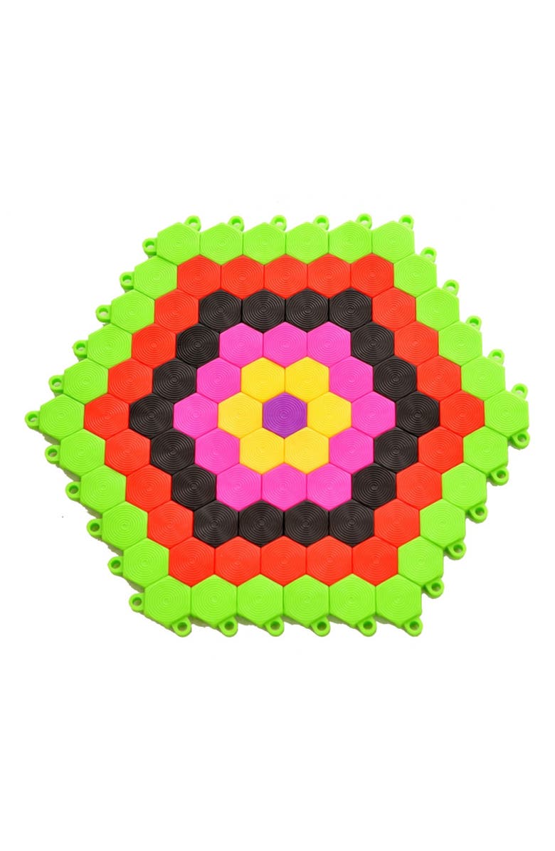 PLAYLEARN Puzzybits Hexiflex Building Blocks Set, Alternate, color, 