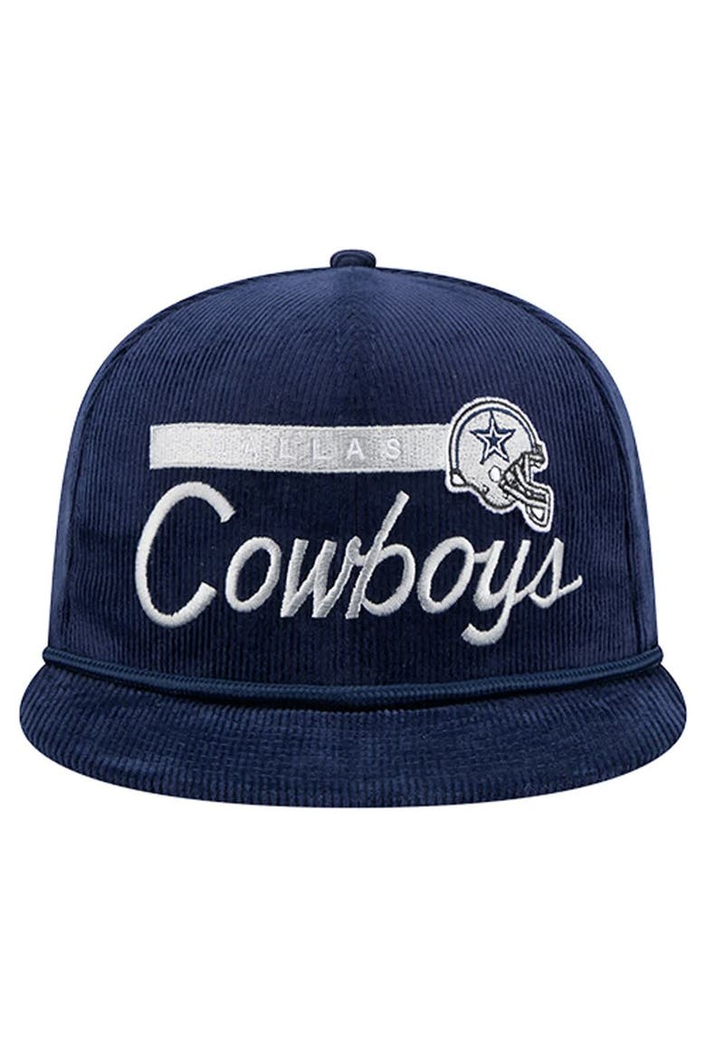 Men's New Era Navy Dallas Cowboys Cord Rope 9FIFTY Snapback Hat, Alternate, color, Navy