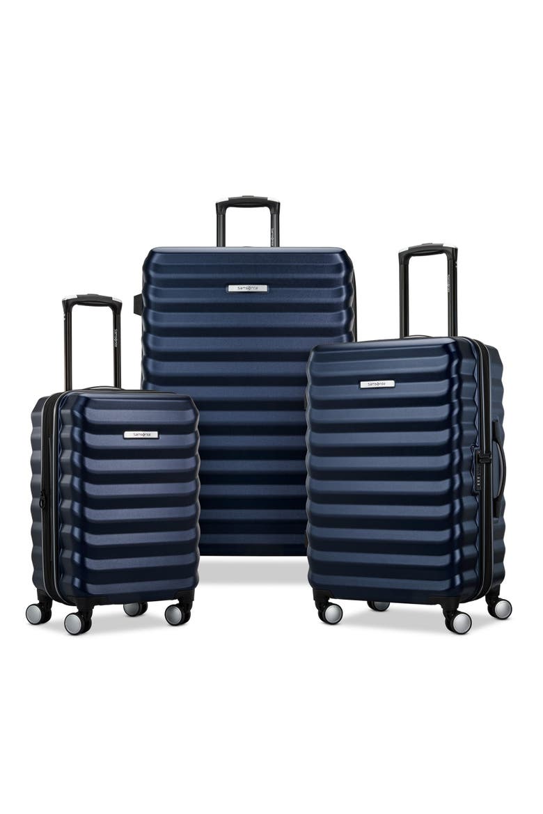 Element Hardside Expandable 3 Piece (21"/24"/28") Luggage Set, Main, color, Navy