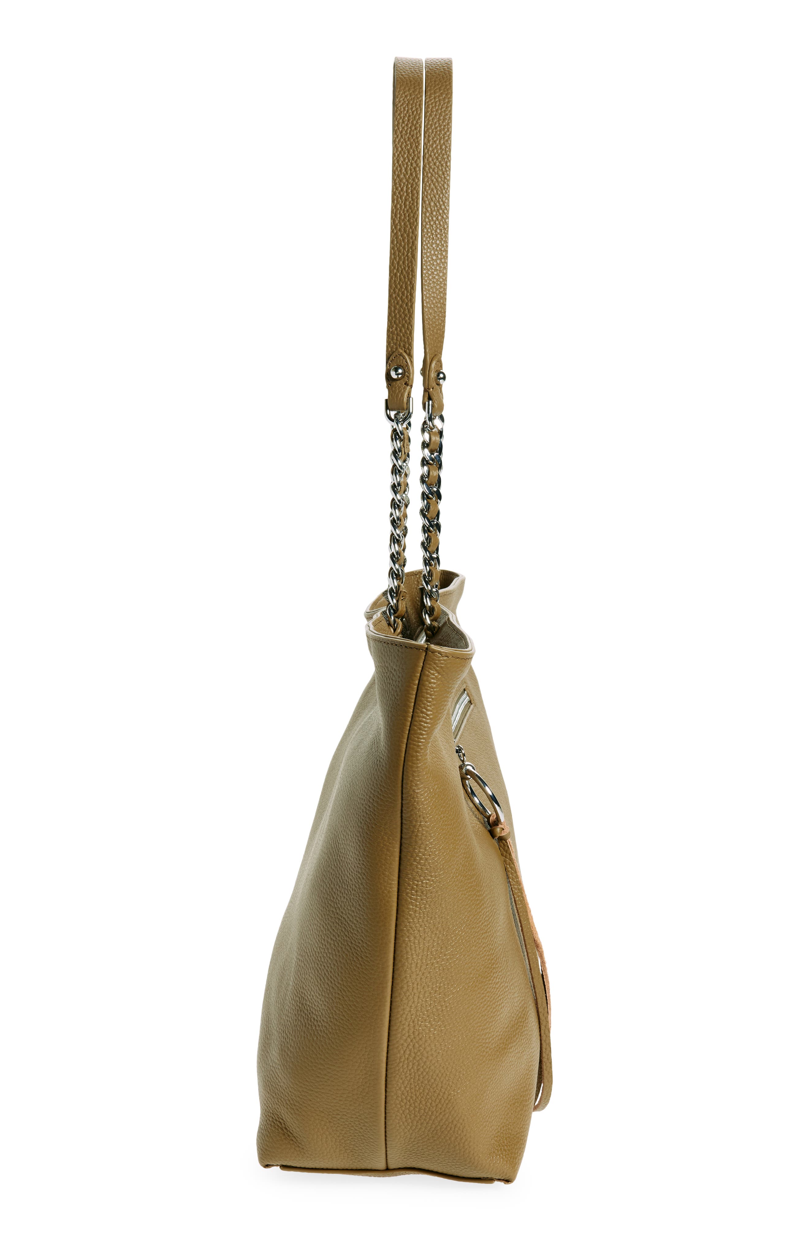 Chain Leather Zip Tote (Women) | Nordstromrack