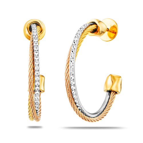 Charriol Celtic Triquetra Earrings In Gold