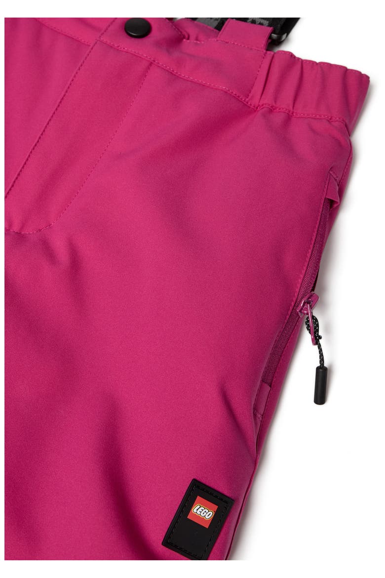 Kids' Waterproof Ski Pants, Alternate, color, PINK